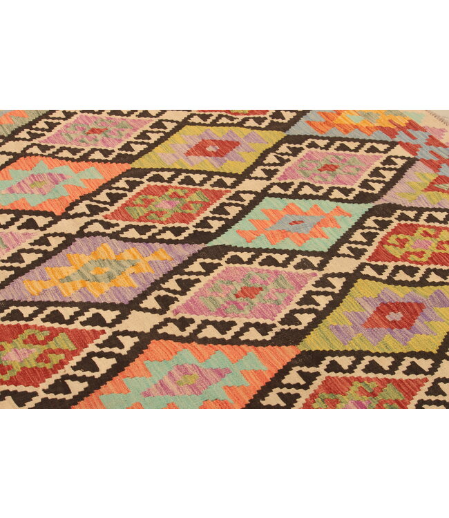 306x204cm  Beautiful Rug Handwoven Kelim Wool  Oriental carpet