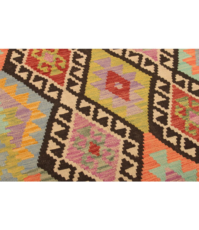 306x204cm Schöner teppich handgewebter Kelim-Wollteppich Orientalischer Teppich