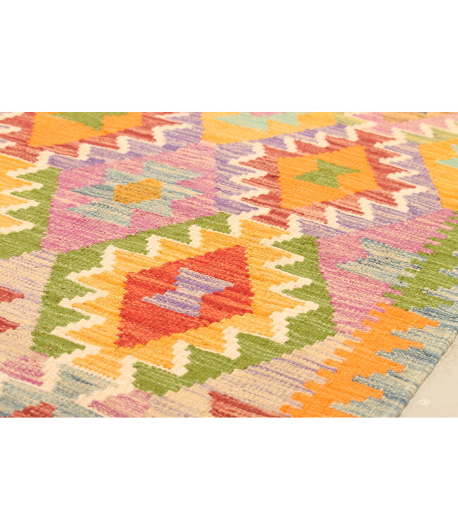 292x203cm Handgewebter Traditioneller Kelim Teppich Woll