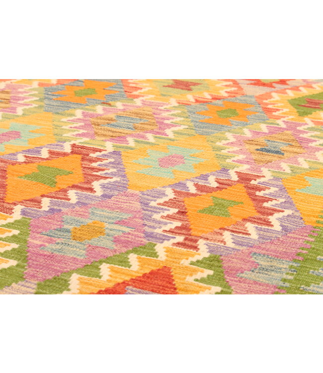 292x203cm Handgewebter Traditioneller Kelim Teppich Woll