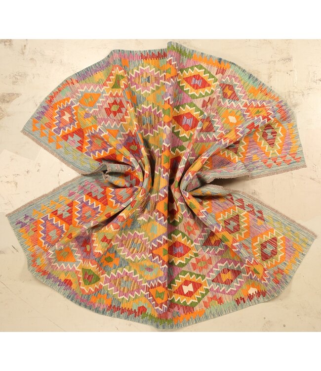 292x203cm Handwoven Traditional Kelim Area Rug Wool Carpet