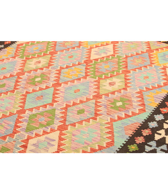 305x203cm Afghan Oriental wool carpet Handmade Kelim Rug