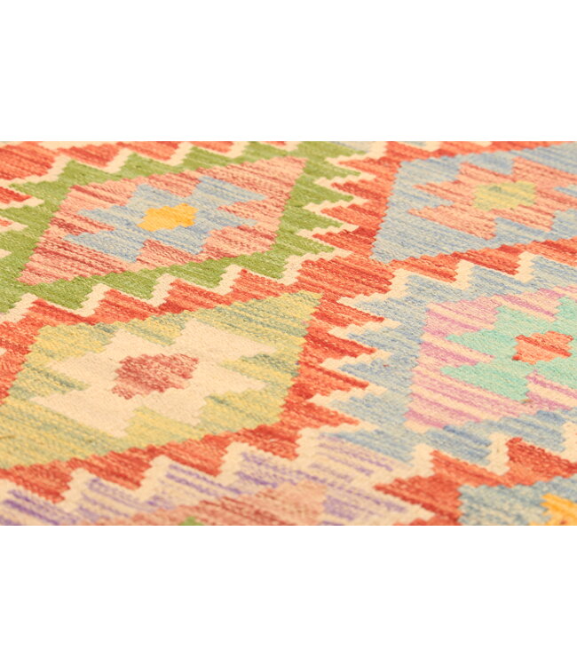 305x203cm Afghan Oriental wool carpet Handmade Kelim Rug