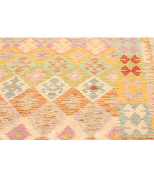 298x202cm Handwoven Traditional Kelim Area Rug Wool Carpet