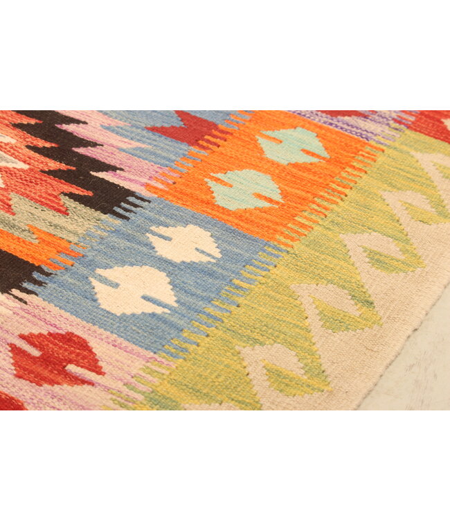 302x195cm Handwoven Traditional Kelim Area Rug Wool Carpet