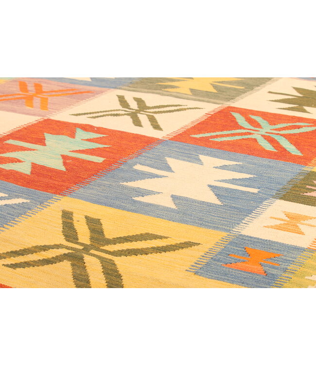 297x199cm  Beautiful Rug Handwoven Kelim Wool  Oriental carpet