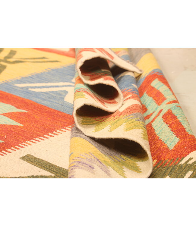 297x199cm  Beautiful Rug Handwoven Kelim Wool  Oriental carpet