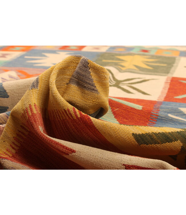 297x199cm  Beautiful Rug Handwoven Kelim Wool  Oriental carpet