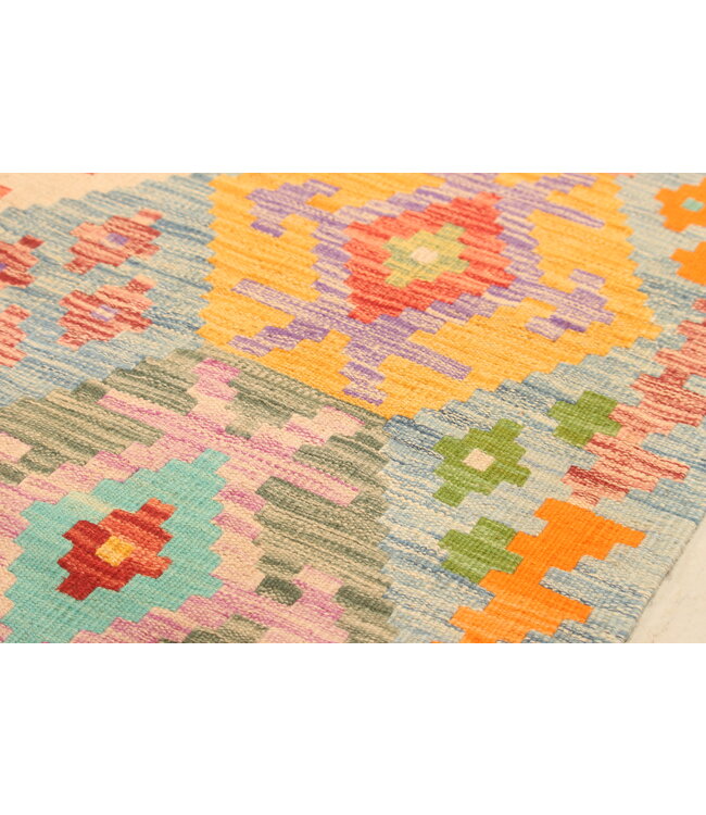 299x204cm Afghaans oosters wollen tapijt handgemaakt Kelim-kleed