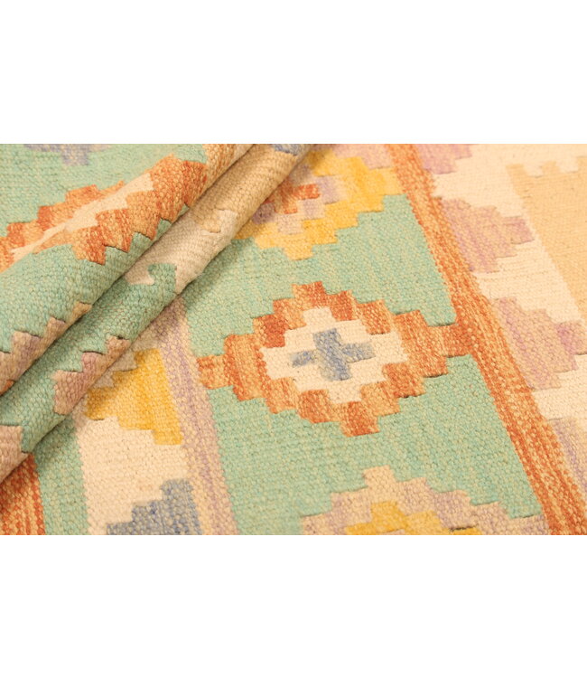 283x200cm Handwoven Traditional Kelim Area Rug Wool Carpet