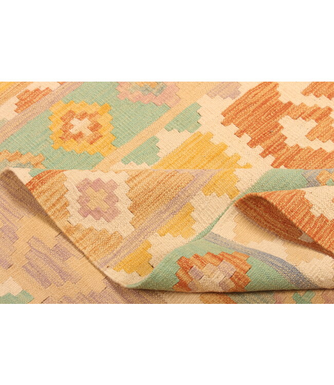 283x200cm Handwoven Traditional Kelim Area Rug Wool Carpet