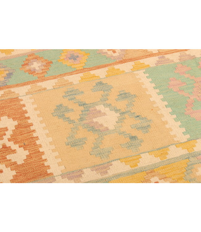 283x200cm Handwoven Traditional Kelim Area Rug Wool Carpet
