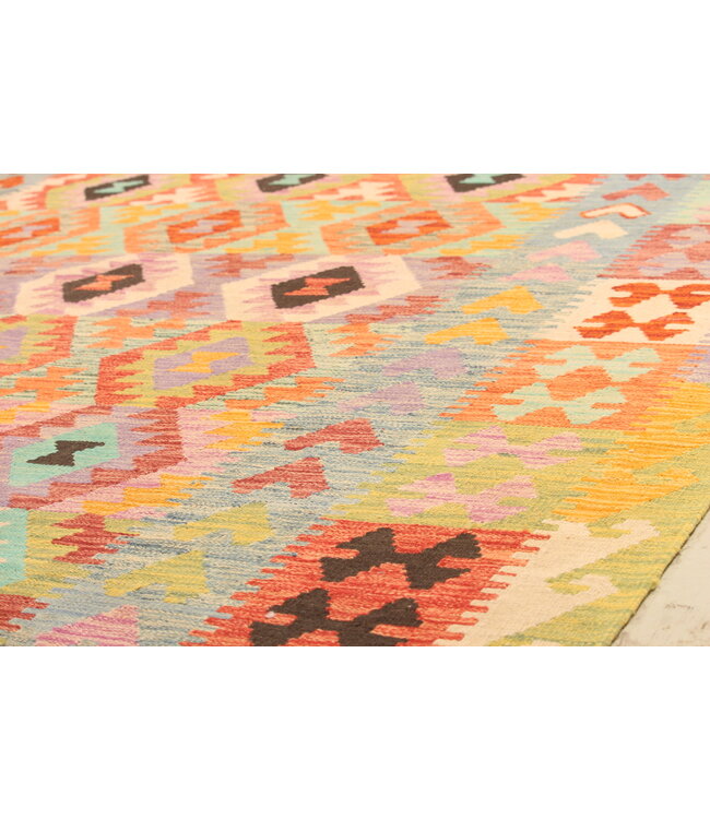 306x202cm Afghan Oriental wool carpet Handmade Kelim Rug