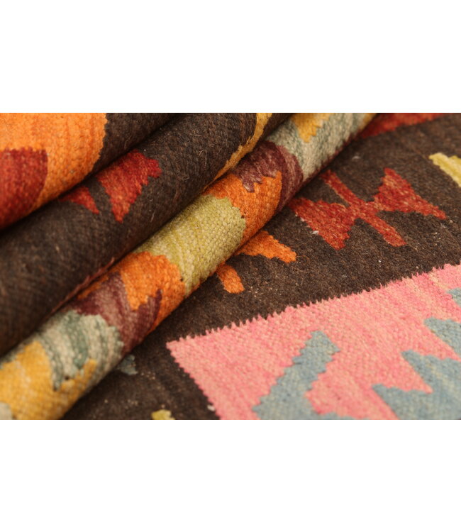 293x200cm Handwoven Traditional Kelim Area Rug Wool Carpet