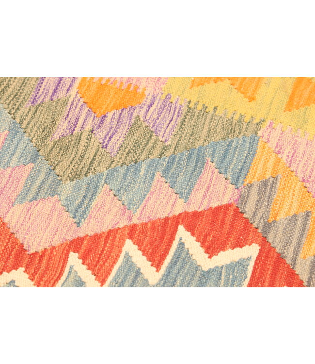 307x200cm Afghan Oriental wool carpet Handmade Kelim Rug