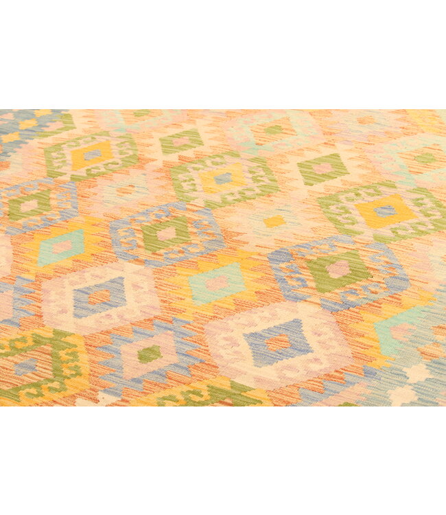 305x197cm Afghan Oriental wool carpet Handmade Kelim Rug