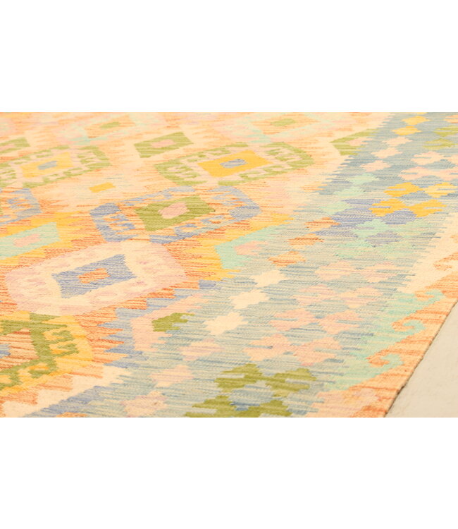 305x197cm Afghan Oriental wool carpet Handmade Kelim Rug