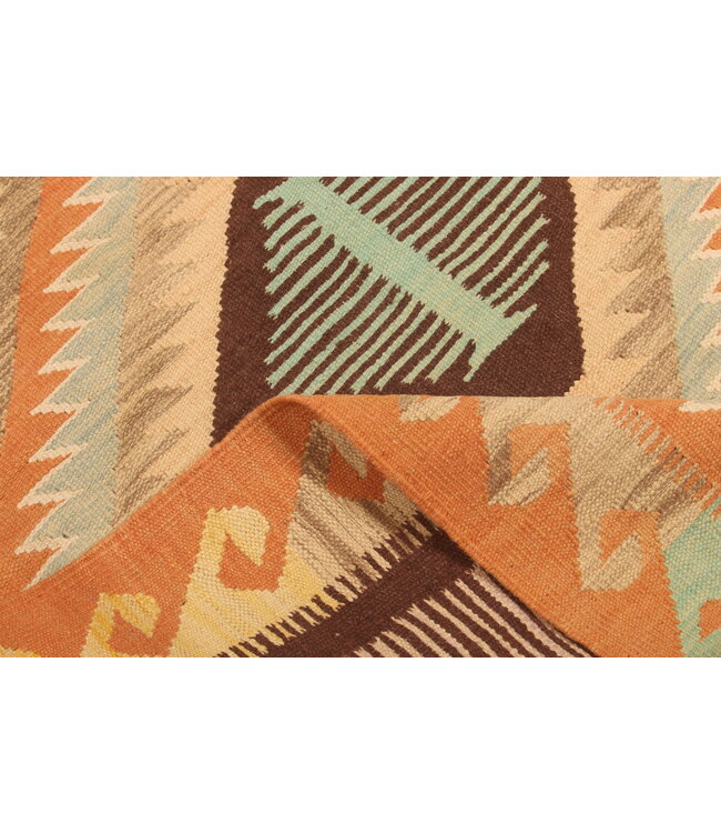 299x190cm Handwoven Traditional Kelim Area Rug Wool Carpet