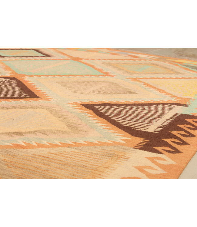 299x190cm Handwoven Traditional Kelim Area Rug Wool Carpet
