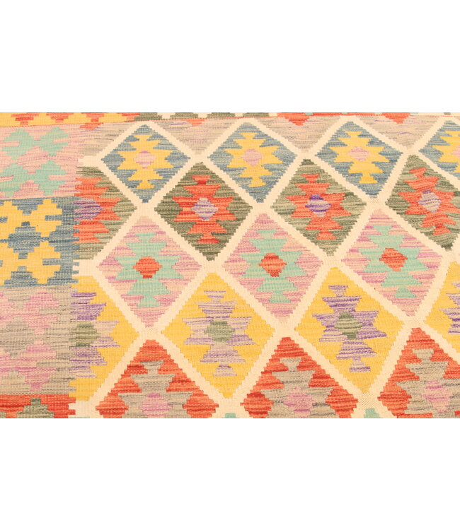 299x201cm Handwoven Traditional Kelim Area Rug Wool Carpet