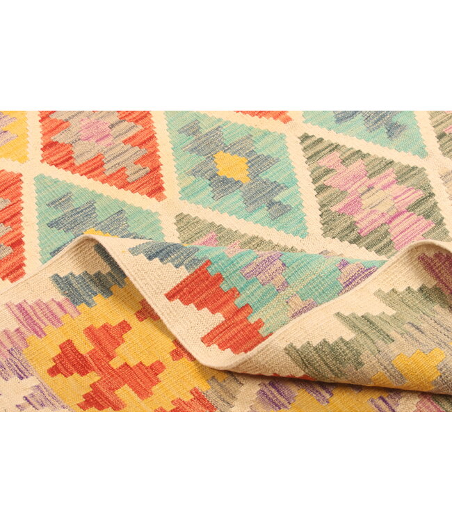 299x201cm Handwoven Traditional Kelim Area Rug Wool Carpet