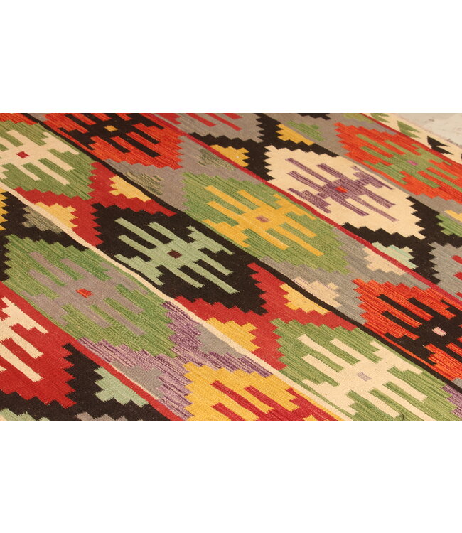 298x200cm Afghan Oriental wool carpet Handmade Kelim Rug