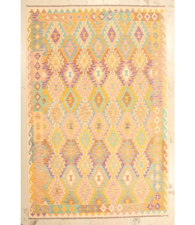 300x202cm  Beautiful Rug Handwoven Kelim Wool  Oriental carpet