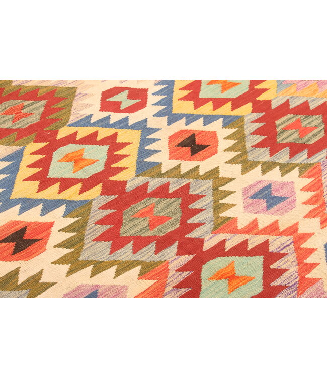 297x195cm Schöner teppich handgewebter Kelim-Wollteppich Orientalischer Teppich