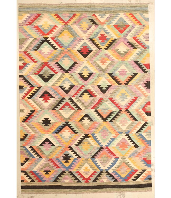 300x209cm Schöner teppich handgewebter Kelim-Wollteppich Orientalischer Teppich