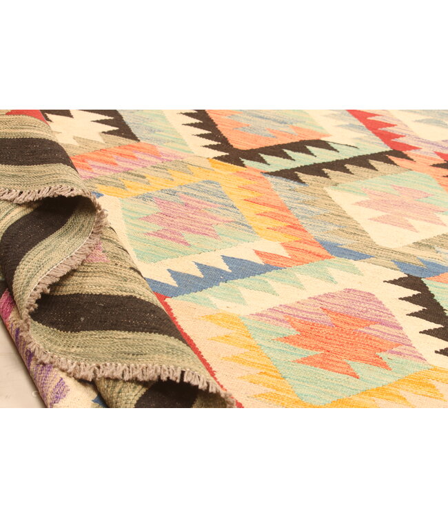 300x209cm Schöner teppich handgewebter Kelim-Wollteppich Orientalischer Teppich