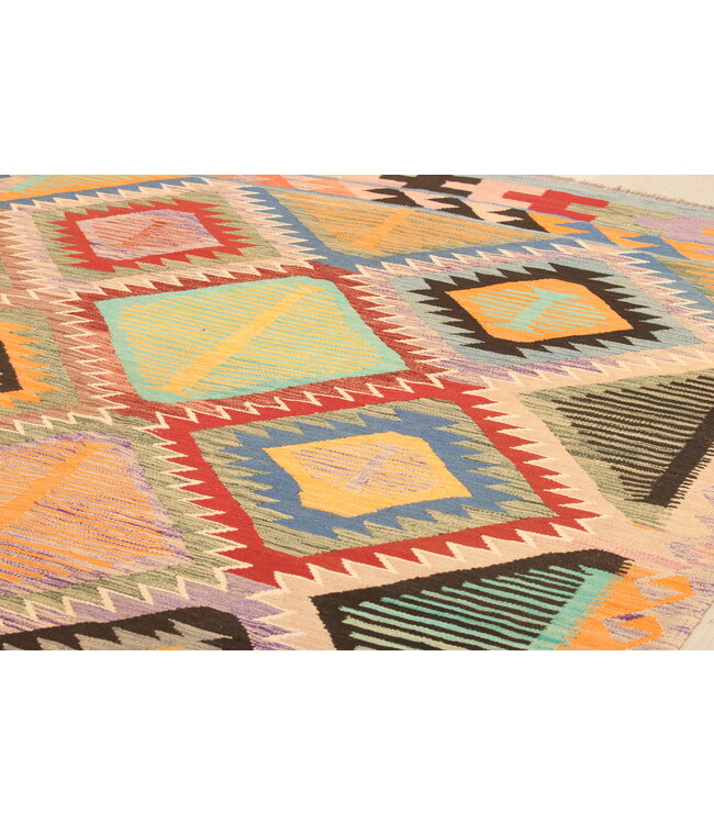 298x198cm  Beautiful Rug Handwoven Kelim Wool  Oriental carpet