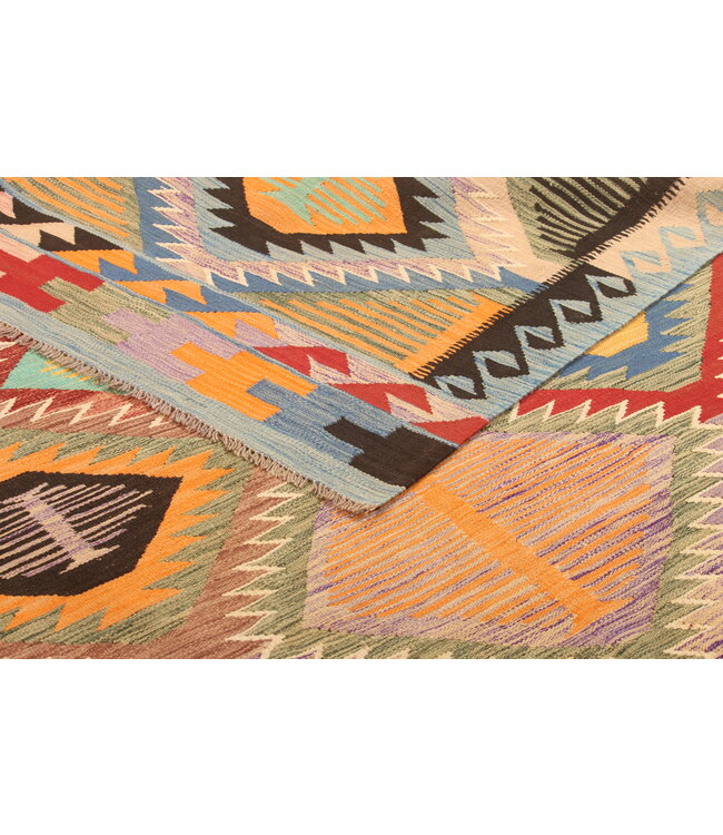 298x198cm  Beautiful Rug Handwoven Kelim Wool  Oriental carpet