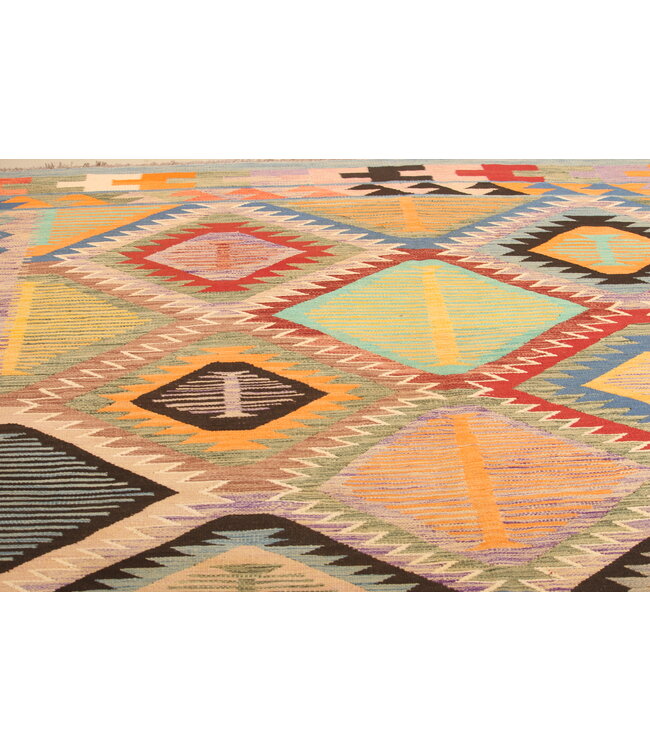 298x198cm  Schöner teppich handgewebter Kelim-Wollteppich Orientalischer Teppich