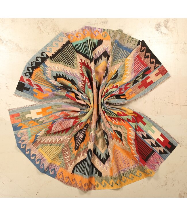 298x198cm  Beautiful Rug Handwoven Kelim Wool  Oriental carpet