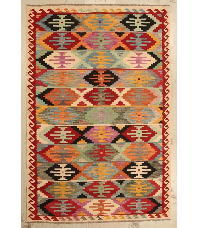 296x196cm  Schöner teppich handgewebter Kelim-Wollteppich Orientalischer Teppich