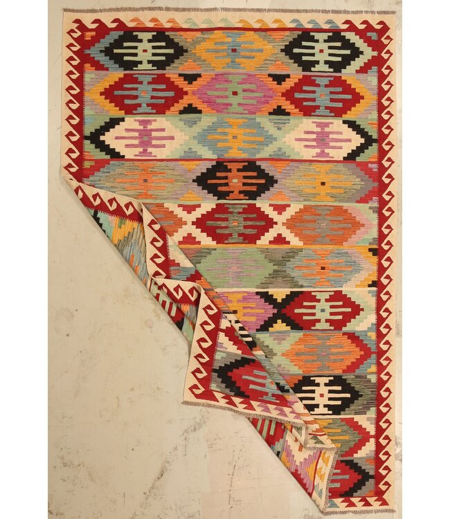 296x196cm  Schöner teppich handgewebter Kelim-Wollteppich Orientalischer Teppich