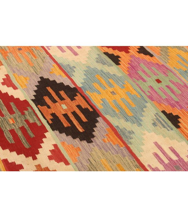 296x196cm  Beautiful Rug Handwoven Kelim Wool  Oriental carpet