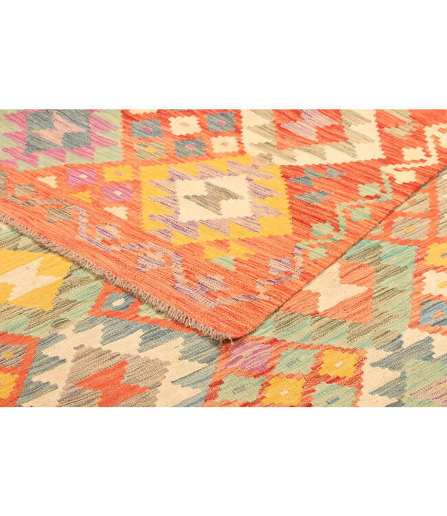 306x203cm Beautiful Rug Handwoven Kelim Wool  Oriental carpet