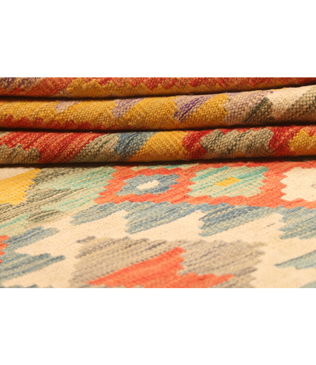 306x203cm Beautiful Rug Handwoven Kelim Wool  Oriental carpet