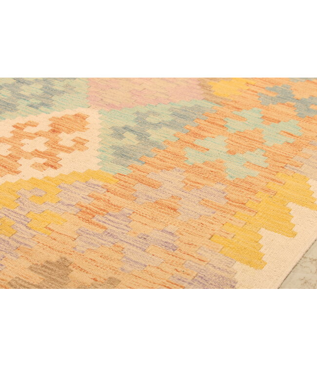 295x198cm Handwoven Traditional Kelim Area Rug Wool Carpet