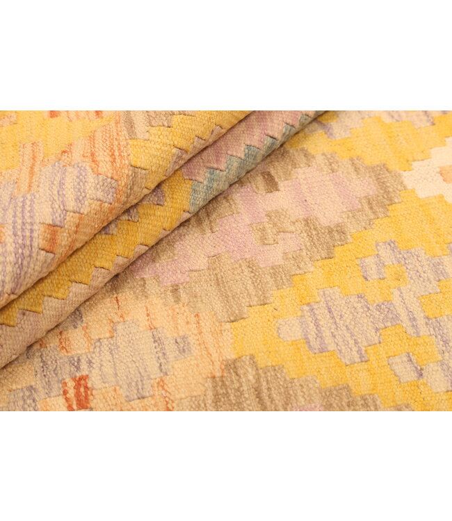 295x198cm Handwoven Traditional Kelim Area Rug Wool Carpet