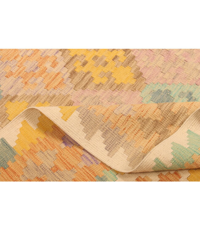 295x198cm Handwoven Traditional Kelim Area Rug Wool Carpet