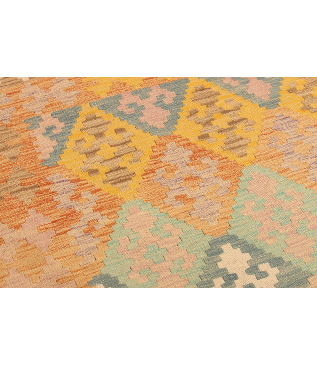 295x198cm Handwoven Traditional Kelim Area Rug Wool Carpet