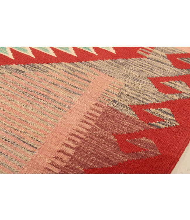 302x198cm Handwoven Traditional Kelim Area Rug Wool Carpet