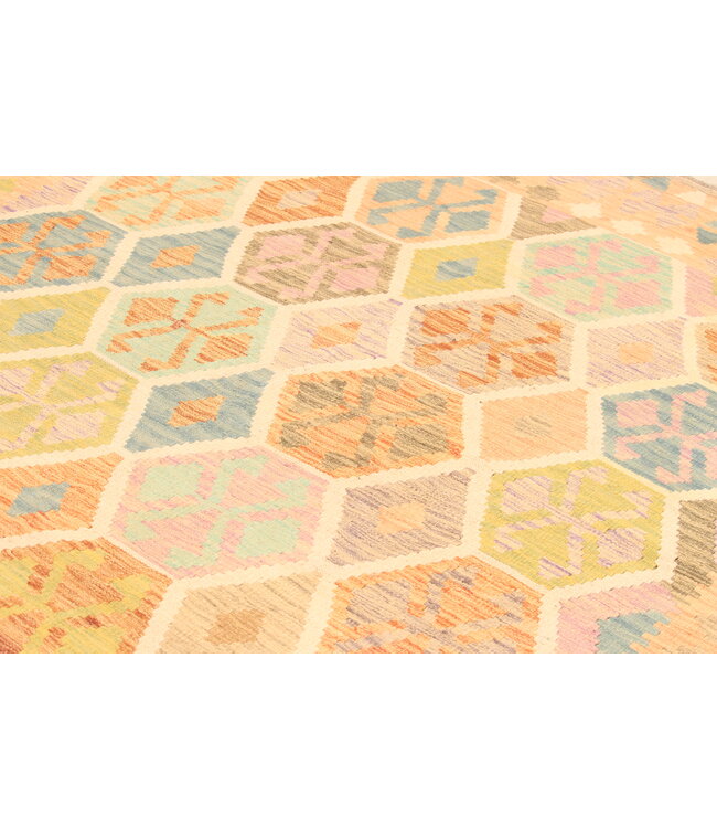 303x203cm Afghan Oriental wool carpet Handmade Kelim Rug