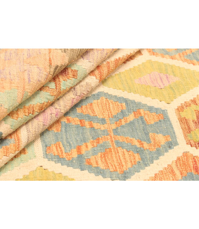 303x203cm Afghan Oriental wool carpet Handmade Kelim Rug