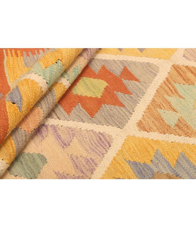 303x203cm  Handwoven Traditional Kelim Area Rug Wool Carpet