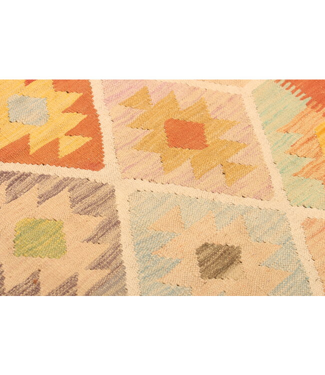 303x203cm  Handwoven Traditional Kelim Area Rug Wool Carpet