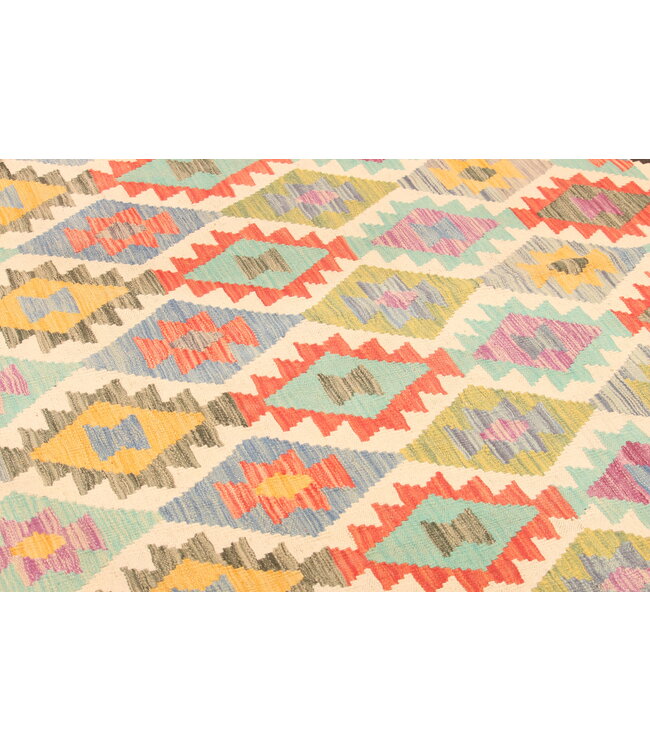 304x203 cm Handwoven Traditional Kelim Area Rug Wool Carpet