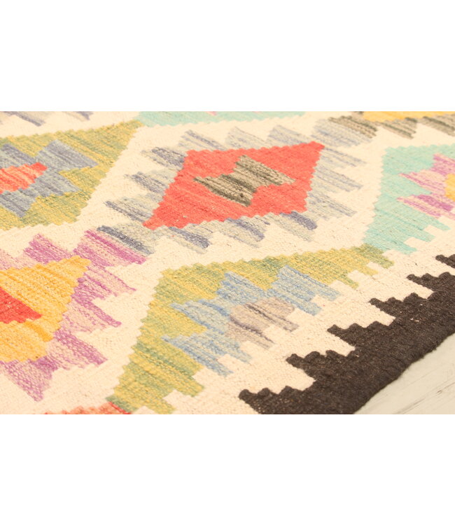 304x203 cm  Handgewebter Traditioneller Kelim Teppich Woll